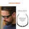 Ergodyne ODIN, Safety Glasses, Anti-Scratch & Fog-Off+, Clear Lens, Matte Black Frame Frame, Full-Frame ODIN-AFAS - alternate 5